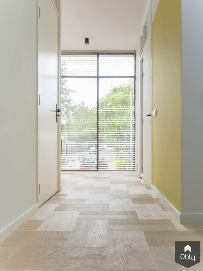 Bauwerk dubbele Quadrato in elleboog gelegd-Vloerenhuis Amsterdam-alle,Woonkamer-OBLY
