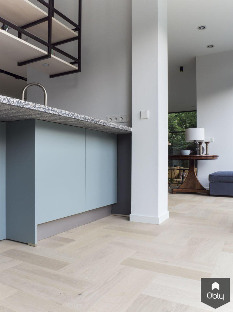 Bauwerk dubbele Quadrato in elleboog gelegd-Vloerenhuis Amsterdam-alle,Woonkamer-OBLY