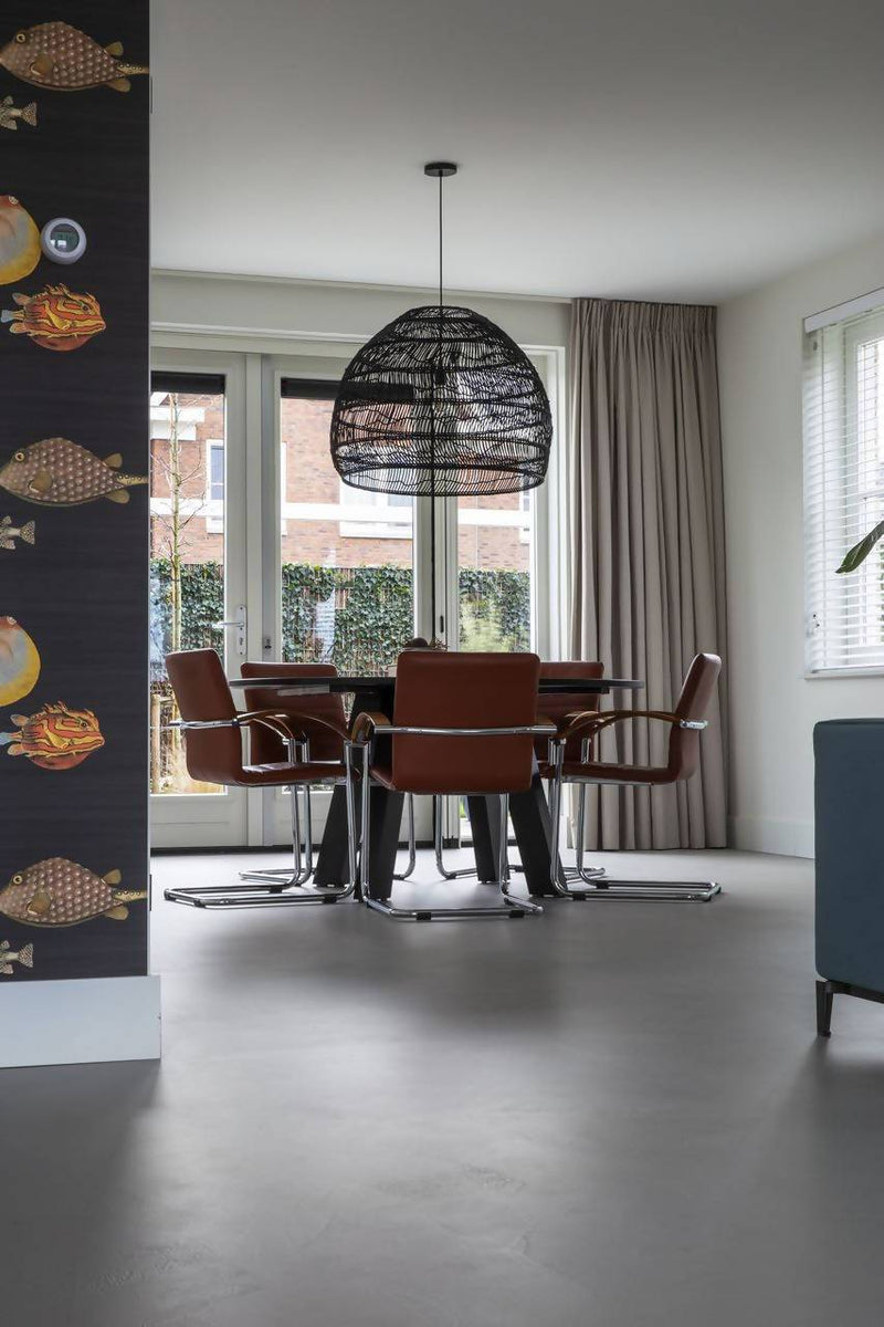 Beton ciré vloer-Willem Designvloeren B.V.-Keuken-Betonvloer ciré in een grijze kleur-OBLY