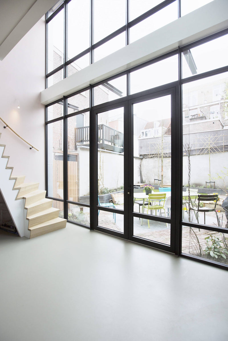 Bovenwoning met verbinding tot tuin-Richèl Lubbers Architecten-Woonkamer-OBLY