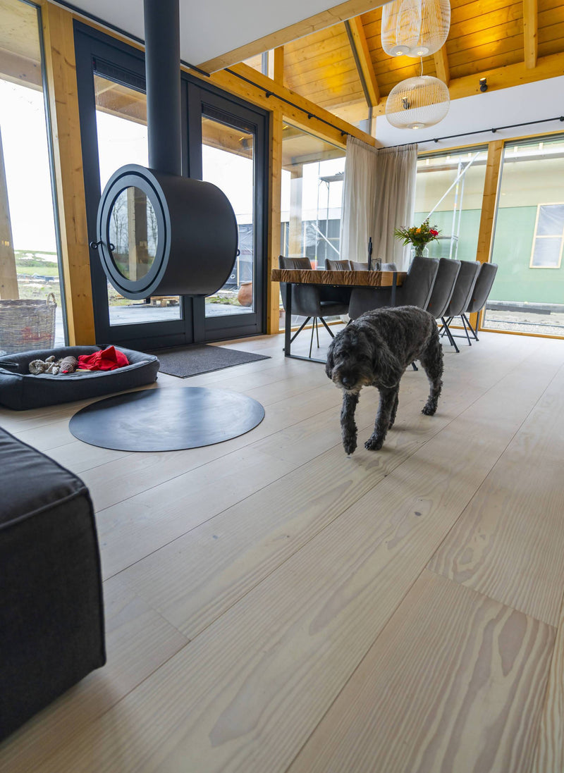 Brede houten plankenvloer-Pruysen Parket-Woonkamer-Lichte houten plankenvloer-OBLY
