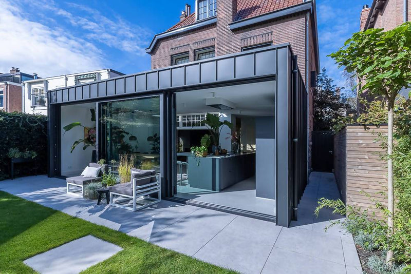Complete renovatie inclusief aanbouw-StrandNL architectuur en interieur-aanbouw-Renovatie jaren 30 woning moderne aanbouw -OBLY