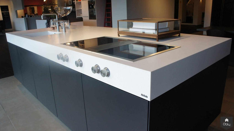 Corian eilandblad met blinde stopcontacten-Cora Techniek-alle,Keuken-OBLY