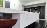 Corian werkblad met naadloos verlijmde stollenwand en spoelbak.-Cora Techniek-alle, Keuken-OBLY
