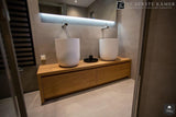 Design badkamer met eikenhout-De Eerste Kamer-alle,Badkamer-OBLY