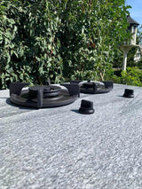 Design buitenkeuken natuurstenen werkblad-COOXS-alle,buiten koken in luxe tuin,buitenkeuken met natuurstenen werkblad,compacte buitenkeuken met barbecue,design buitenkeuken,exclusieve buitenruimte,luxe tuin met buitenkeuken,moderne buitenkeuken inspiratie,strakke wellness tuin-Design buitenkeuken natuurstenen werkblad-OBLY