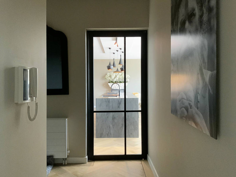 Designkeuken mat zwart-Keukenarchitectuur Midden Brabant-Keuken-Moderne designkeuken zwart zijdemat-OBLY