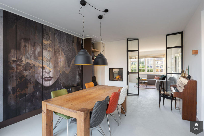 Doorkijkhaard in jaren 30 woning-Van der Pluijm Haard & Schouw-Woonkamer-Doorkijkhaard in jaren 30 woning-OBLY