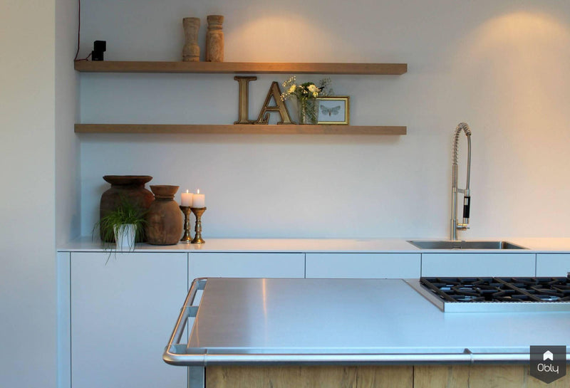 Eigentijdse keuken met RVS eiland-Kitchen Concepts-alle,Keuken-Eigentijdse keuken met RVS eiland | OBLY.com-OBLY