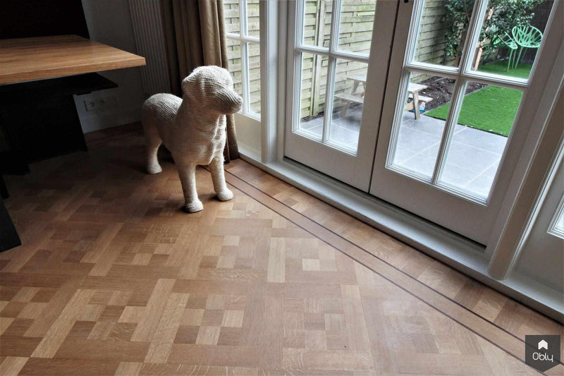 Eiken Carreaux paneel met molenwiek rand-Vloerenhuis Amsterdam-alle,Woonkamer-OBLY