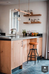 Eiken keuken nieuwbouw woning in jaren 30 stijl-Pelle Interieurbouw-alle,Keuken-OBLY