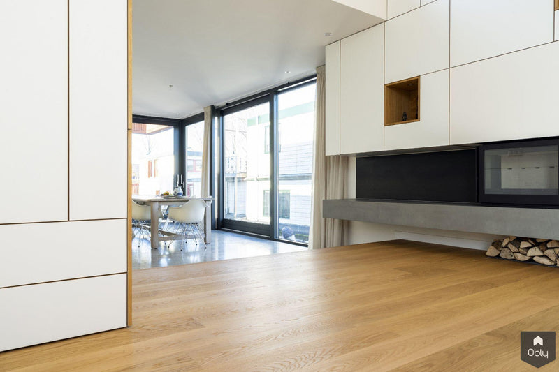 Eiken parketvloer in woonark-Vloerenhuis Amsterdam-alle,Woonkamer-OBLY