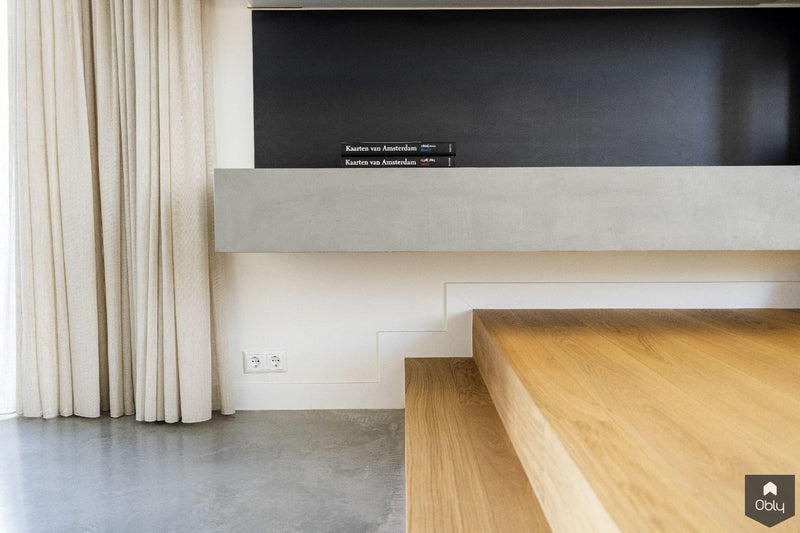 Eiken parketvloer in woonark-Vloerenhuis Amsterdam-alle,Woonkamer-OBLY