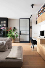 Eiken planken vloer met vloerverwarming-The Woodstore-lichte woonkamer,moderne woonkamer,Woonkamer,woonkamer met grote ramen,woonkamer met houten vloer,woonkamer met open keuken-Eiken planken vloer met vloerverwarming-OBLY