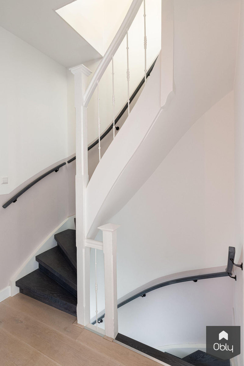 Eiken traprenovatie antraciet jaren 30 woning-Content Traprenovatie-alle,Entree hal trap-OBLY