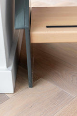 Eiken visgraatvloer in penthouse in purmerend-The Woodstore-alle,lichte woonkamer,moderne woonkamer,ruime woonkamer interieur,Woonkamer,woonkamer met grote ramen,woonkamer met houten vloer-Eiken visgraatvloer in penthouse in purmerend-OBLY