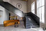 Elegante eiken en stalen trap-Van Bruchem Staircases-alle,Entree hal trap-OBLY