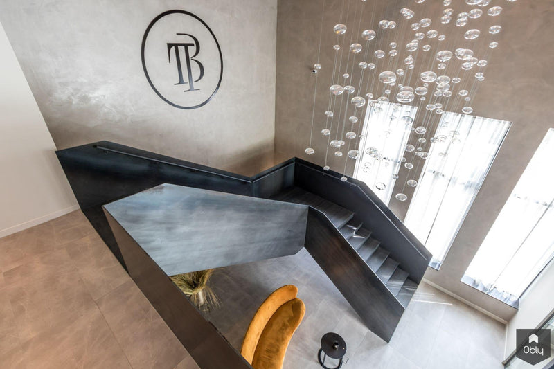 Elegante eiken en stalen trap-Van Bruchem Staircases-alle,Entree hal trap-OBLY