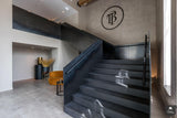 Elegante eiken en stalen trap-Van Bruchem Staircases-alle,Entree hal trap-OBLY