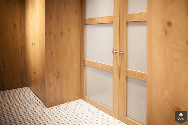 Entree hal en garderobe Eiken hout-Wood Creations-alle,Entree hal trap-OBLY
