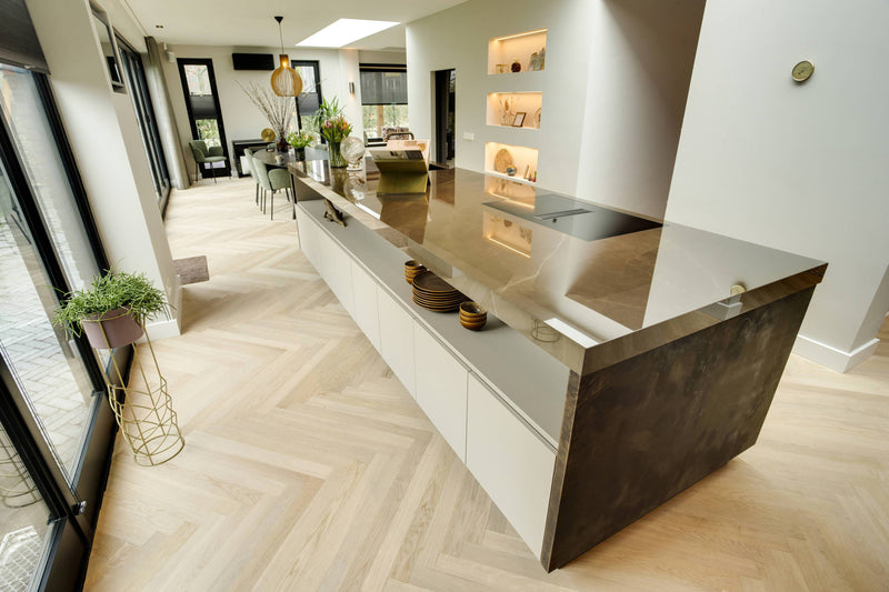 Exclusieve keuken lederen fronten-Paul Theuws Interieur-keuken-Exclusieve keuken met lederen fronten-OBLY