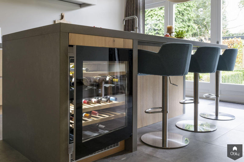 Frank! Eiken keuken met composiet betonlook werkblad-Frank! Maatwerk Keukens-alle,Keuken-OBLY