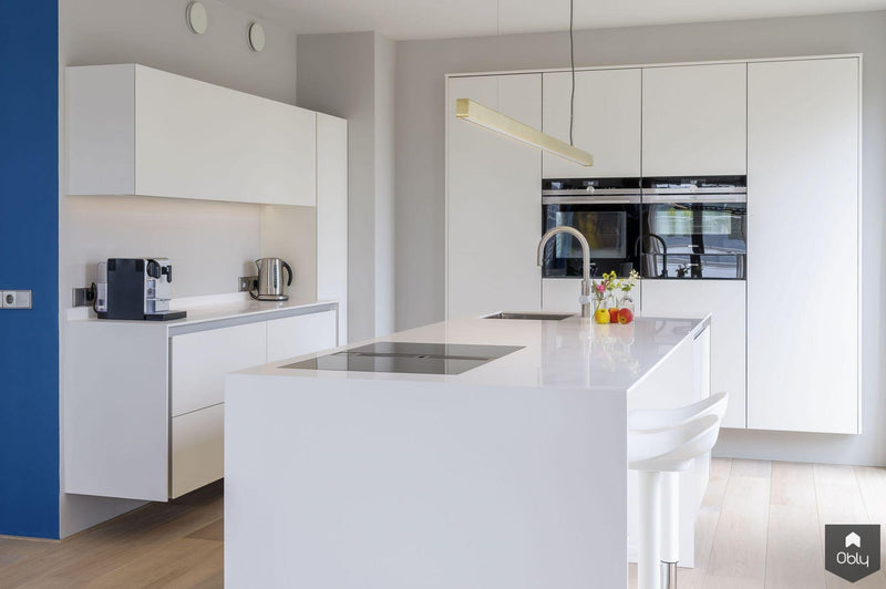 Frank! Greeploze keuken met Corian werkbladen en Bora afzuiginstallatie-Frank! Maatwerk Keukens-alle,Keuken-OBLY