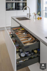 Frank! Greeploze keuken met Corian werkbladen en Bora afzuiginstallatie-Frank! Maatwerk Keukens-alle,Keuken-OBLY
