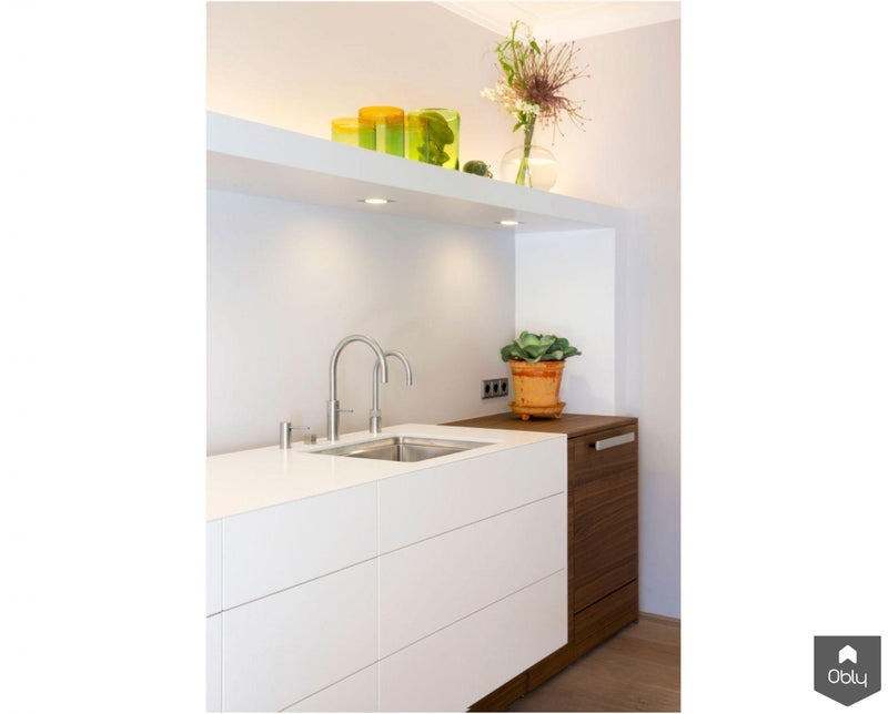 Frank! Ligna-model keuken van Corian en notenfineer-Frank! Maatwerk Keukens-alle,Keuken-OBLY