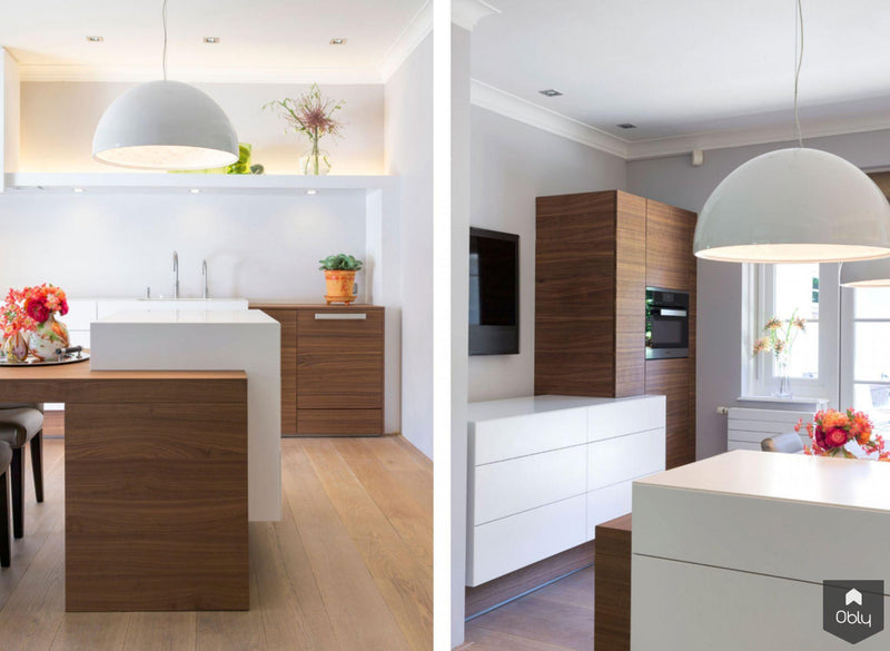 Frank! Ligna-model keuken van Corian en notenfineer-Frank! Maatwerk Keukens-alle,Keuken-OBLY