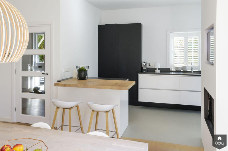 Frank! Maatwerk keuken in uitbouw jaren 30 villa-Frank! Maatwerk Keukens-alle,Keuken-OBLY