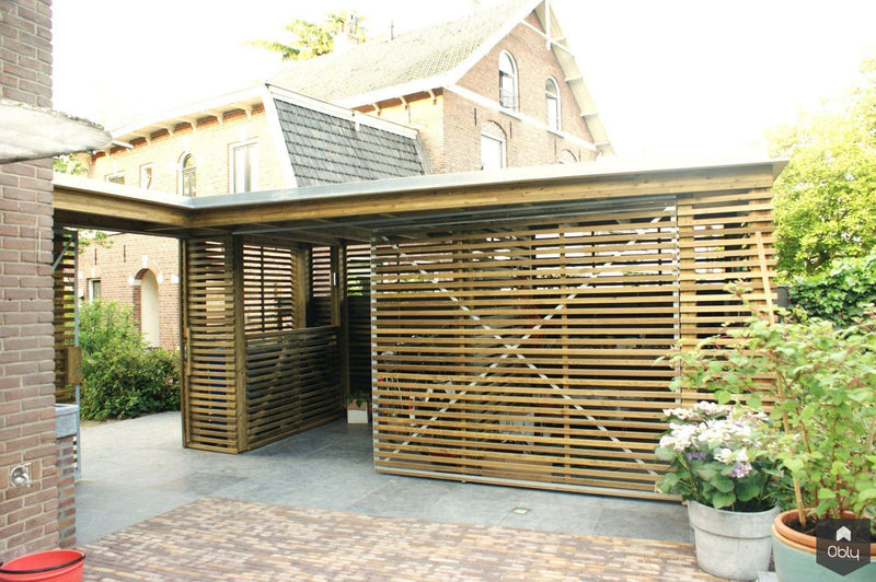Functioneel en sfeervol houten tuinhuis-LOTarchitectuur-alle, Tuinen-OBLY