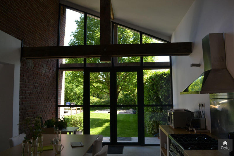 Gevelboerderij met steellook aluminium profielen-Alument-alle,Exterieur vrijstaand-OBLY
