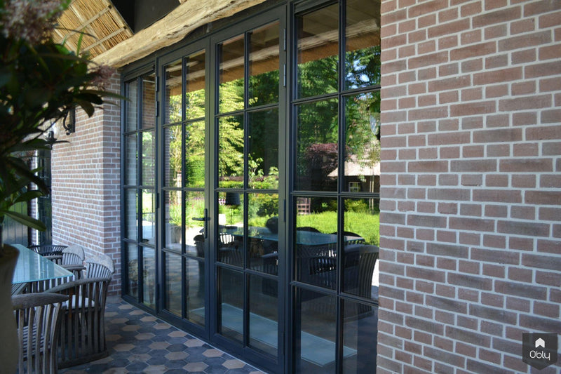Gevelboerderij met steellook aluminium profielen-Alument-alle,Exterieur vrijstaand-OBLY
