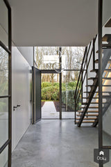 Gevlinderde betonvloer in moderne villa-Willem Designvloeren B.V.-alle,Keuken-OBLY