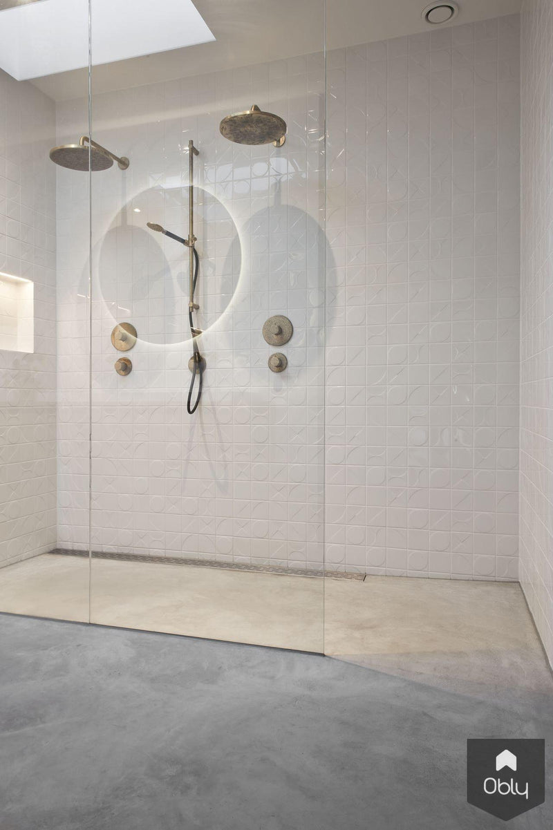 Gevlinderde betonvloer in moderne villa-Willem Designvloeren B.V.-alle,Keuken-OBLY