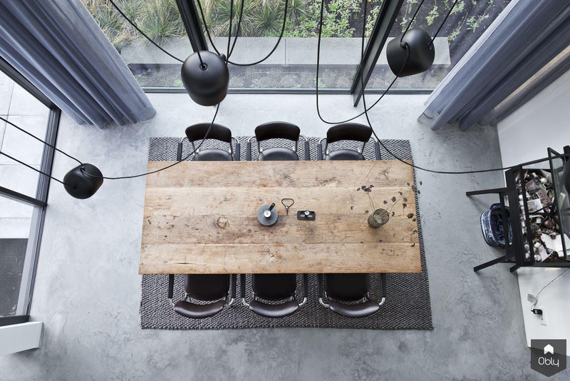 Gevlinderde betonvloer in moderne villa-Willem Designvloeren B.V.-alle,Keuken-OBLY
