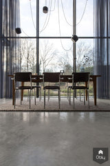 Gevlinderde betonvloer in moderne villa-Willem Designvloeren B.V.-alle,Keuken-OBLY