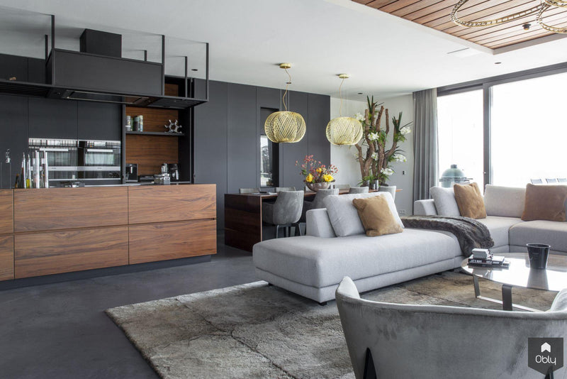 Gevlinderde woonbeton vloer in appartement-Willem Designvloeren B.V.-alle, Keuken-OBLY