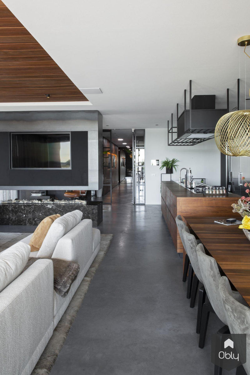 Gevlinderde woonbeton vloer in appartement-Willem Designvloeren B.V.-alle, Keuken-OBLY