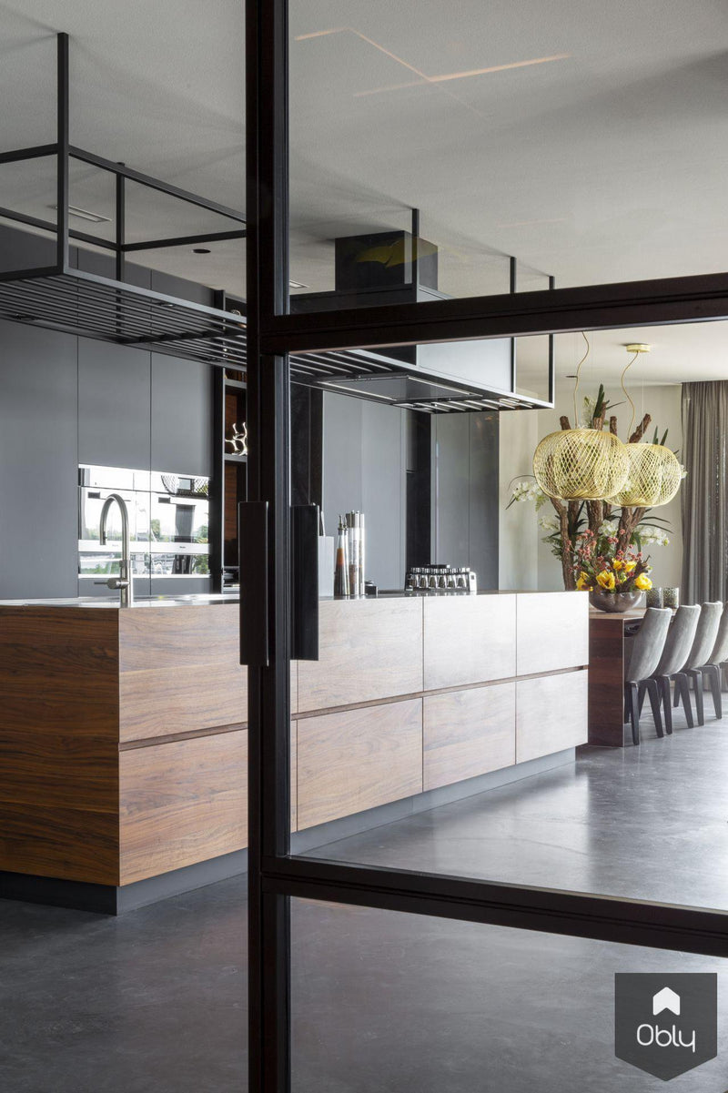 Gevlinderde woonbeton vloer in appartement-Willem Designvloeren B.V.-alle, Keuken-OBLY