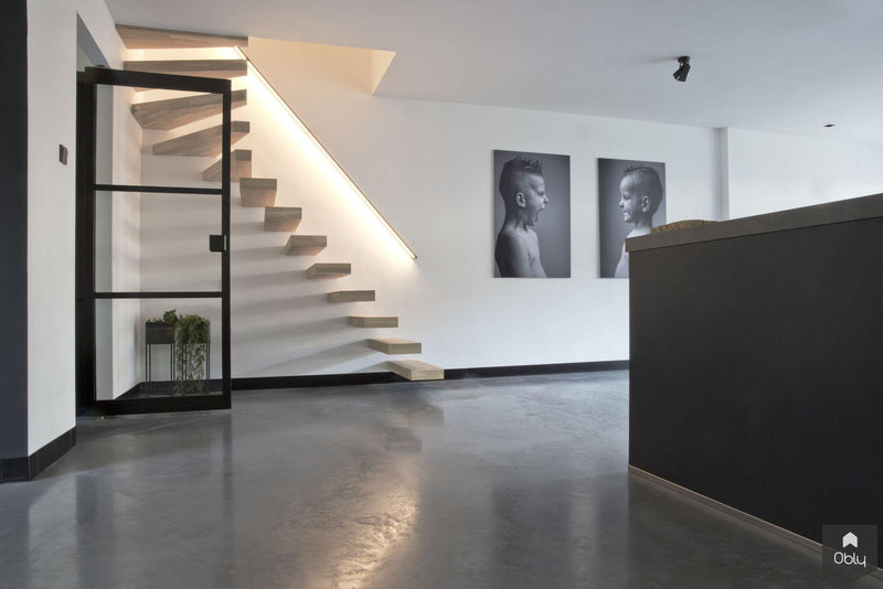 Gevlinderde woonbeton vloer in gecombineerde kleur-Willem Designvloeren B.V.-alle,Woonkamer-OBLY