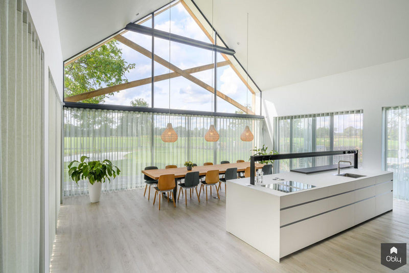 Glazen Valcucine keukeneiland in moderne villa-Bert van Vlijmen-alle,Keuken-OBLY
