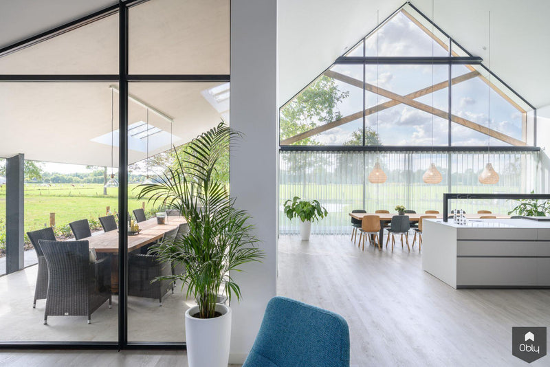Glazen Valcucine keukeneiland in moderne villa-Bert van Vlijmen-alle,Keuken-OBLY