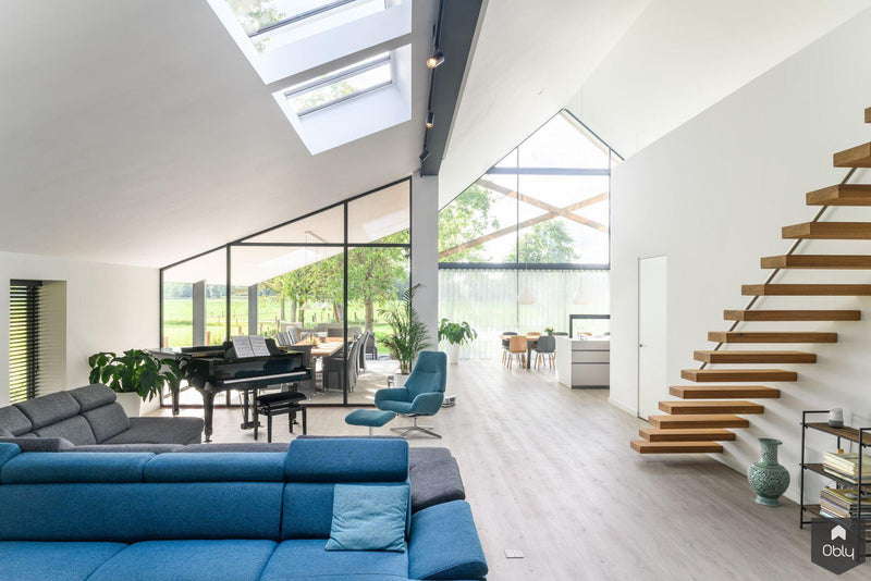 Glazen Valcucine keukeneiland in moderne villa-Bert van Vlijmen-alle,Keuken-OBLY