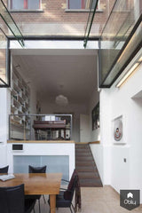 Glazen aanbouw aan herenhuis met stalen kozijnen-HOYT Architecten & Bouwmanagers-Aanbouw,aanbouw jaren 30 woning,alle,glazen aanbouw herenhuis,glazen pui aanbouw,glazen serre aanbouw,glazen uitbouw woning,herenhuis,jaren 30 woning,moderne glazen aanbouw,stalen kozijnen uitbouw-Glazen aanbouw herenhuis met stalen kozijnen | HOYT-OBLY