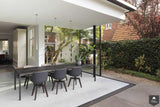 Glazen aanbouw jaren 30 woning-KELLER minimal windows® by Kumasol-aanbouw,aanbouw met glas,alle,aluminium schuifpui,glazen aanbouw,jaren 30 woning,lichtinval woning,minimalistische architectuur,moderne aanbouw,renovatie jaren 30 woning,uitbouw woning,verbinding binnen buiten-Glazen aanbouw jaren 30 woning -OBLY