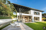 Glazen vouwwand Highline voor maximale verbinding met buiten-Solarlux Nederland BV-Aanbouw,aluminium vouwwanden,binnen buiten wonen,glazen pui,glazen vouwwanden,moderne woning,open gevel systeem,vouwwand systeem,vouwwanden,vouwwanden terras,vouwwanden woning-Glazen vouwwand Highline | Solarlux-OBLY