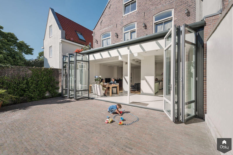 Glazen vouwwanden in serre-Solarlux Nederland BV-Aanbouw,alle-OBLY