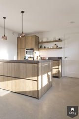 Grijze woonbetonvloer in nieuwbouwwoning-Willem Designvloeren B.V.-alle,Keuken,Woonkamer-Grijze woonbetonvloer in nieuwbouwwoning | OBLY.com-OBLY